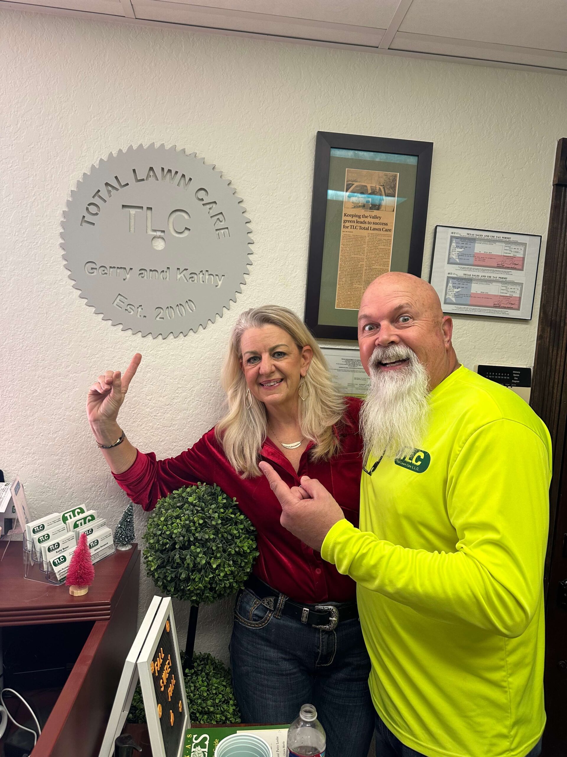 TLC Total Lawn Care, co-founded by Gerry and Kathy Bower.