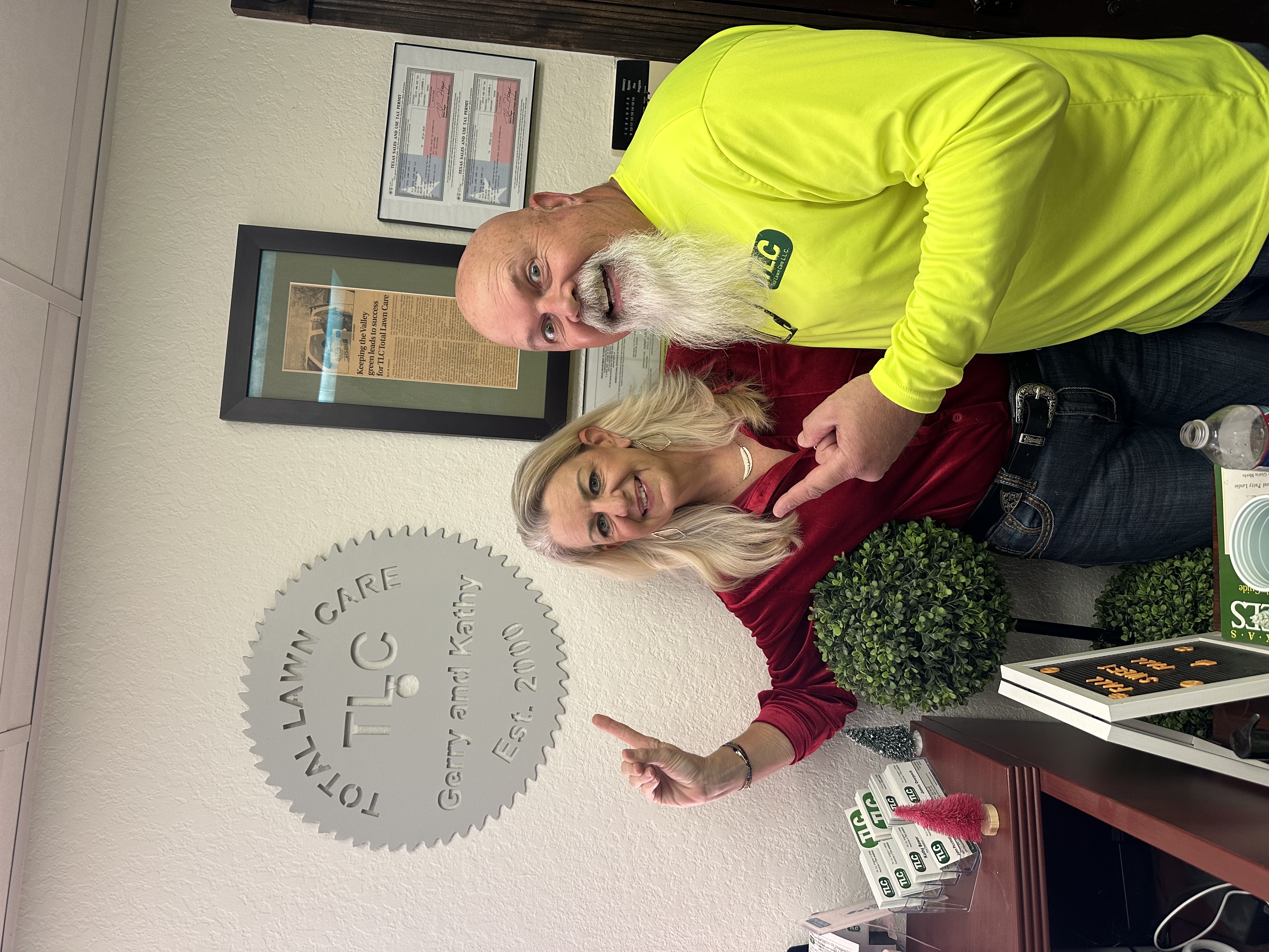 TLC Total Lawn Care, co-founded by Gerry and Kathy Bower.